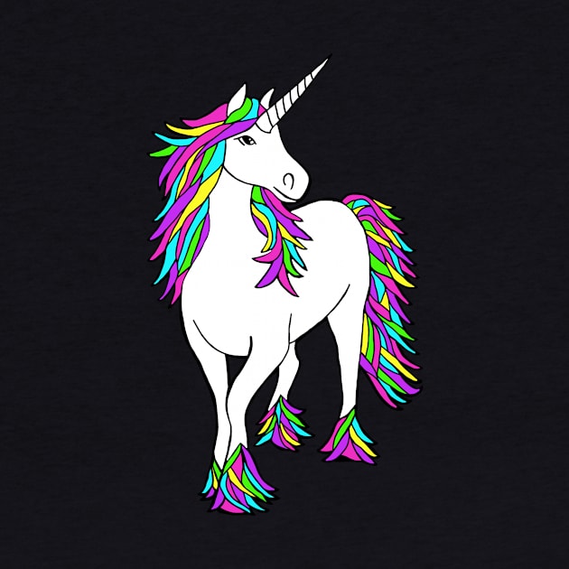 Rainbow unicorn by shellTs